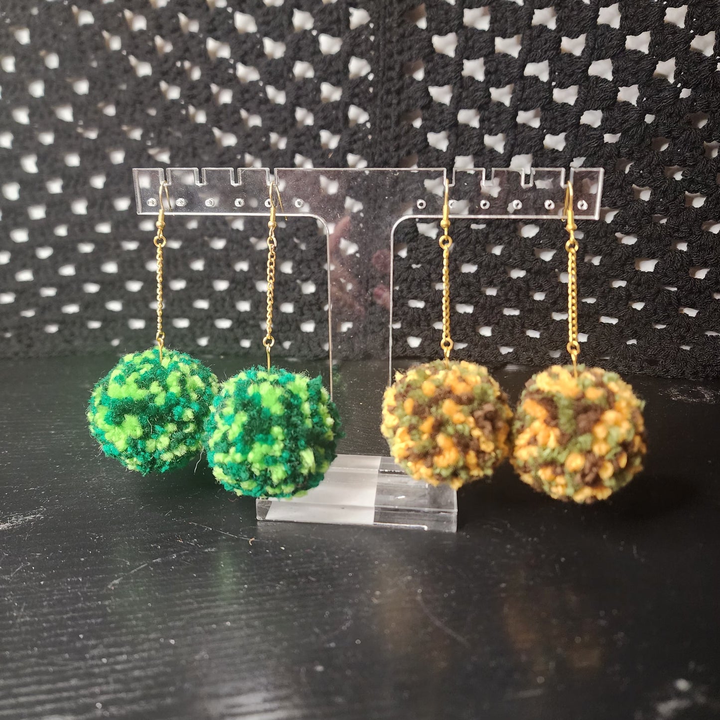 Pompom Earrings