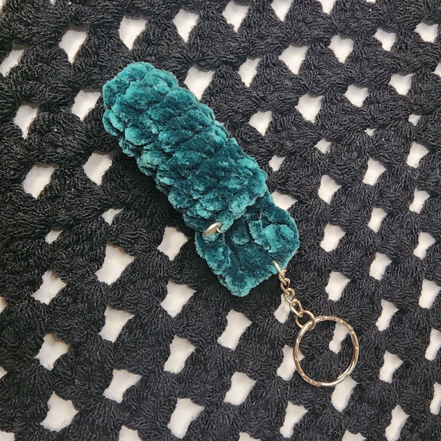 Velvet Lip Balm Holder Keychain