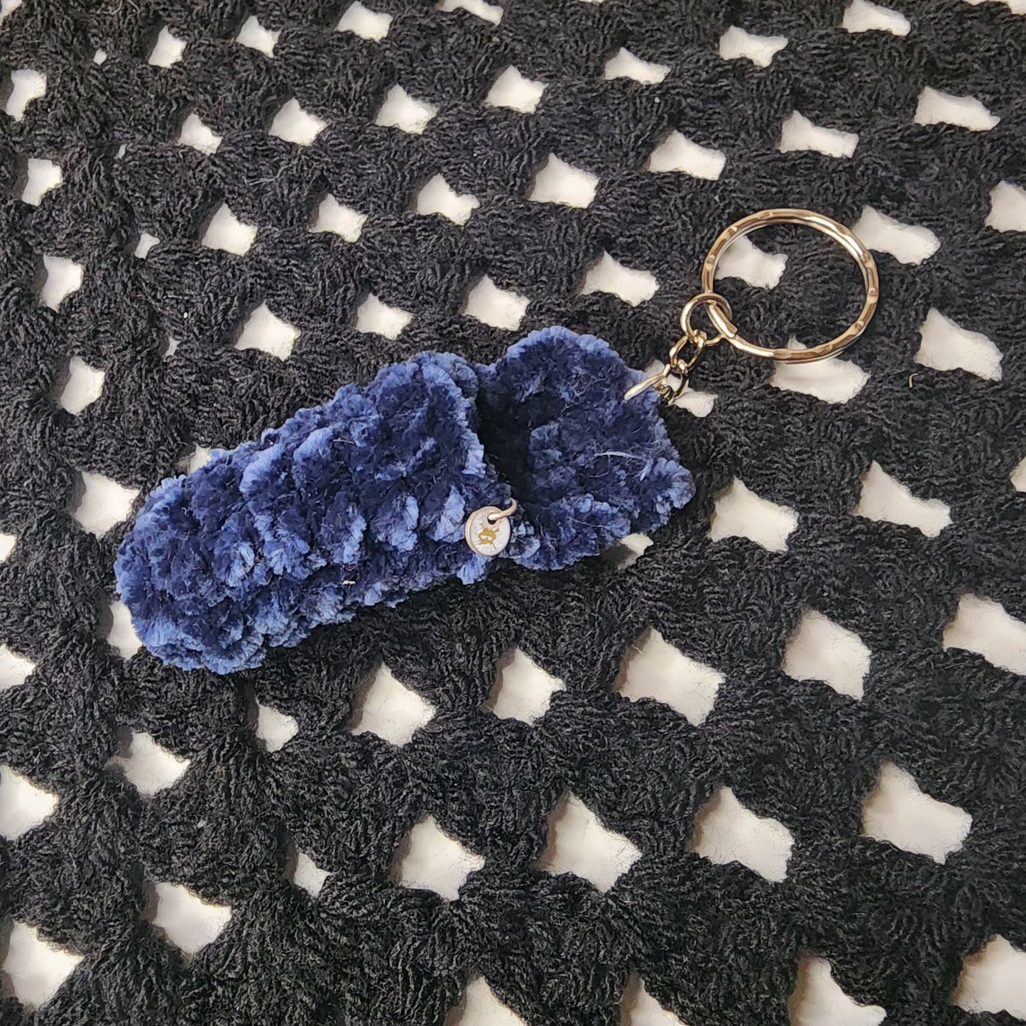 Velvet Lip Balm Holder Keychain